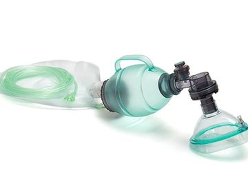 Resuscitator Mask, bag valve mask, oxygen, cylinder, emergency, doctor, dentist, surgery