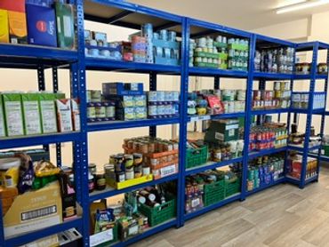 Fully stocked shelves