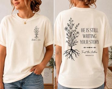 Christian wildflower graphic tee