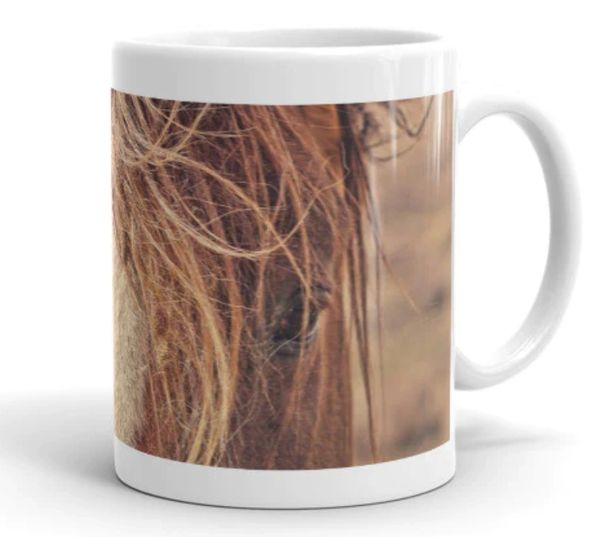 11oz White ceramic Coffee Mug. 
All profit from product sales go directly towards our rescues. 