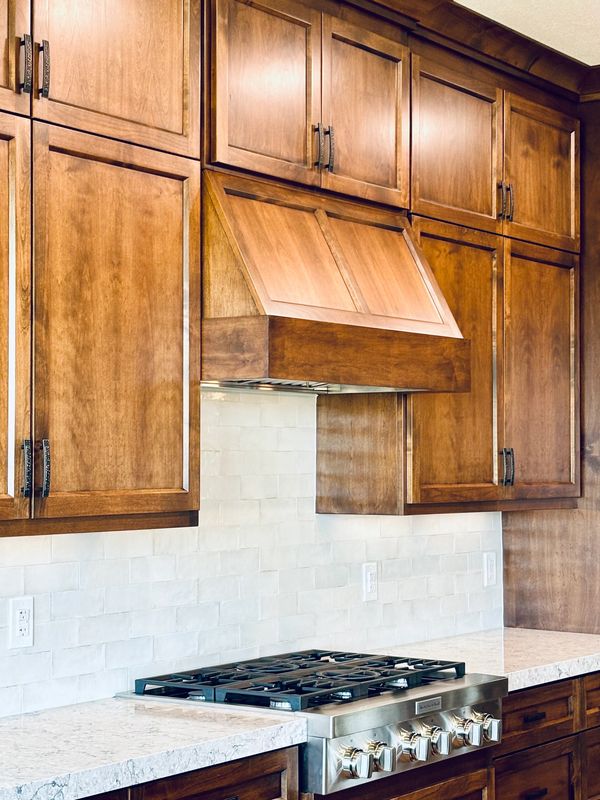 Custom wood hood vent