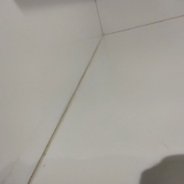 CAULK BEFORE REMOVAL AND REPLACEMENT RE CAULKING BY THE GROUT DYER