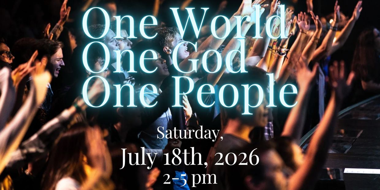 One World, one god, one people of kids praising the Lord