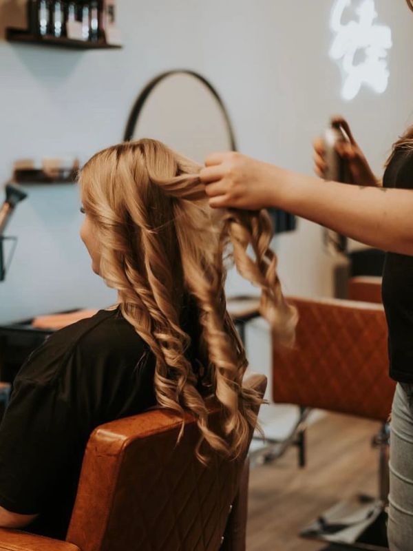 Our hairstylist Kayla.