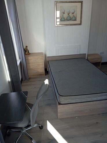 Bedroom furniture clearance at a hotel.
Hotel upgrading their furniture.