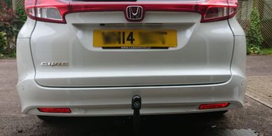 Honda Civic sports Tourer with a Tow-Trust detachable towbar fitted in Wellingborough