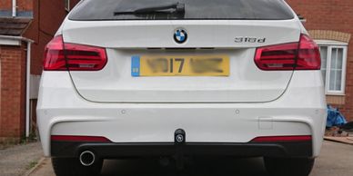 2017 BMW 3 Series Tourer detachable swan neck Towbar with 13pin fitted by Go-Tow Ltd
