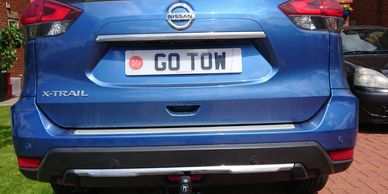 2019 Nissan X-Trail detachable swan neck Tow-Trust Towbar with 13Pin fitted by Go-Tow ltd