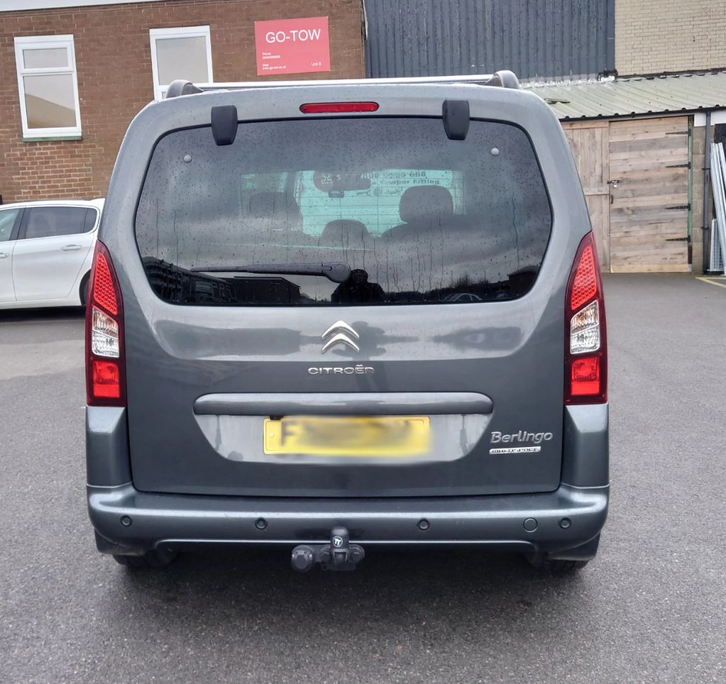 Grey Citroen Berlingo fitted with a fixed Tow-Trust Tow Bar 
