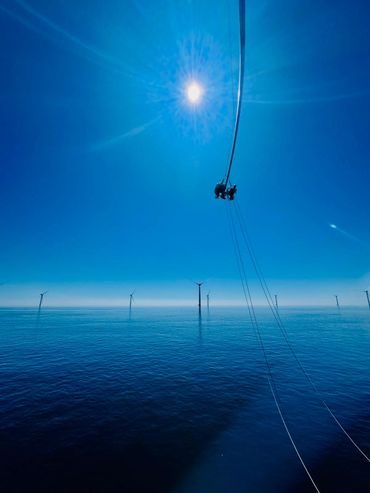one of our wind turbine projects at the tip