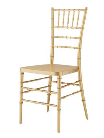 Chiavari chair in gold.