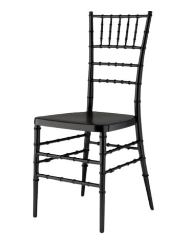 Chiavari chair in black.