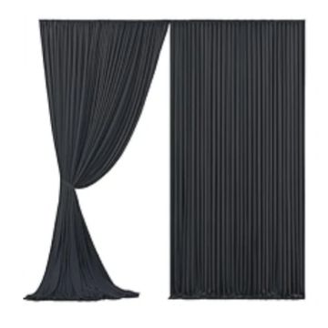 Backdrop panels in black.