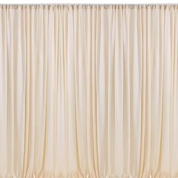 Backdrop panel in beige.