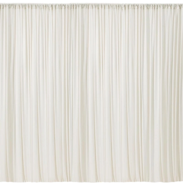 Backdrop panel in cream.