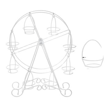 Round white cupcake rotating ferris wheel for displaying cupcakes.