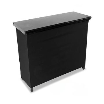 Black portable bar.