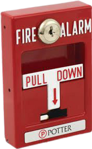 Potter Electric pull fire alarm