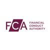 Logo of the Financial Conduct Authority (FCA) in maroon color.