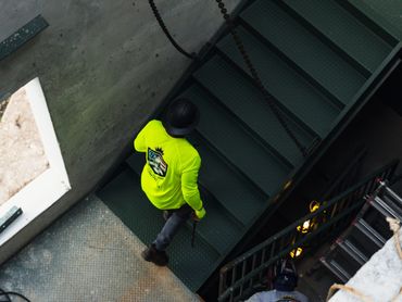 STEEL STAIR INSTALLATION