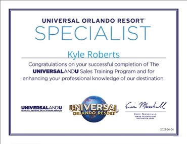Universal Orlando Specialist