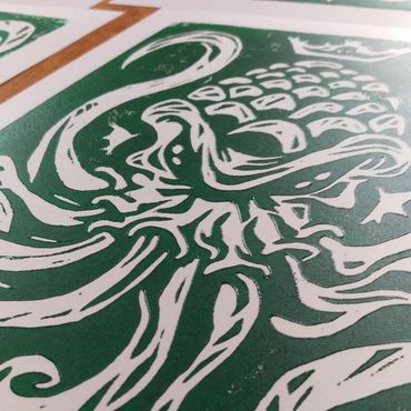 Christian D Leaf RVA Art Print Hop Beer Screens 'n' Suds