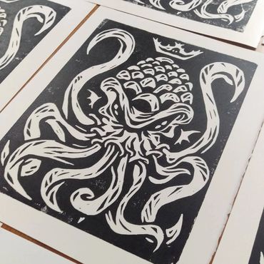 Christian D Leaf RVA Art Print Hop Beer Screens 'n' Suds