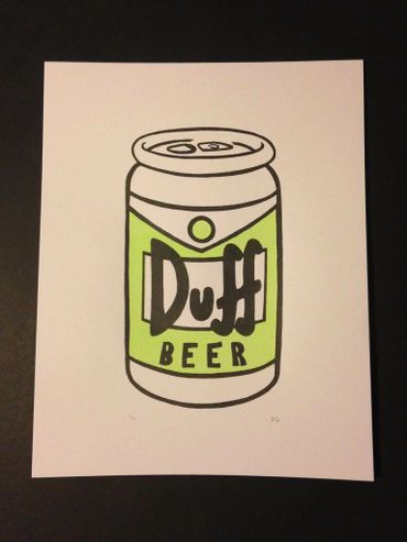 Wayne K Allen of 97 Ghosts Screens 'n' Suds - Art Hop Beer Print