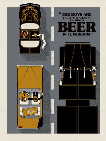Jason Taylor RVA Art Print Hop Beer Screens 'n' Suds