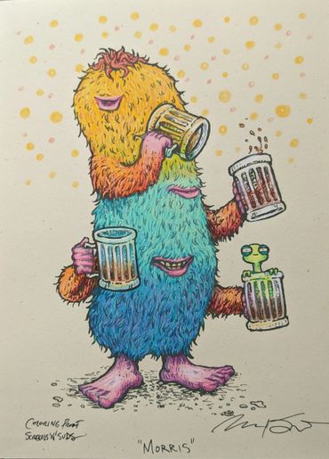 Marq Spusta "Morris" RVA Art Print Hop Beer Screens 'n' Suds