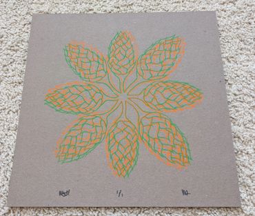 Will Ott & Wayne K Allen of 97 Ghosts Screens 'n' Suds - Art Hop Beer Print