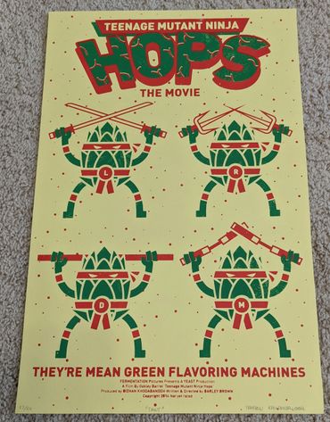 Bizhan Khodabandeh of Mended Arrow Screens 'n' Suds - Art Hop Beer Print