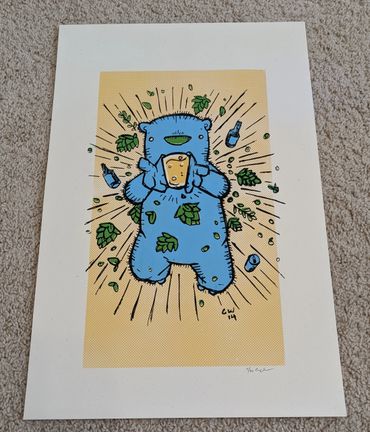 Plastic Flame Chris Williams RVA Art Print Hop Beer Screens 'n' Suds