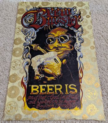 AJ Masthay Screens 'n' Suds - Art Hop Beer Print