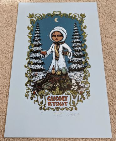 Marq Spusta "Dogfish Head" RVA Art Print Hop Beer Screens 'n' Suds