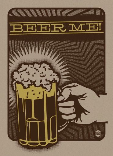 Status Serigraph Justin Helton RVA Art Print Hop Beer