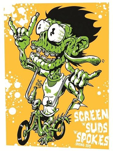 Christian D Leaf RVA Art Print Hop Beer Screens 'n' Suds