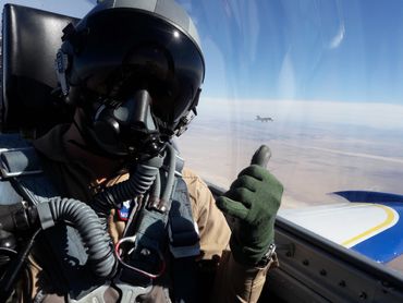 Pilot Selfie, Jet Training, Hanging loose