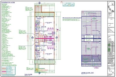 PERMIT PLAN SET PAGE OF MULTIPLEX HOME IN VANCOUVER BC