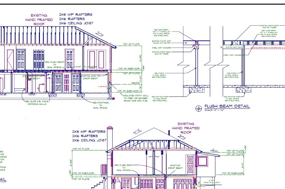 Home renovation in Victoria including a redesign of the main floor and adding a legal suite in the b