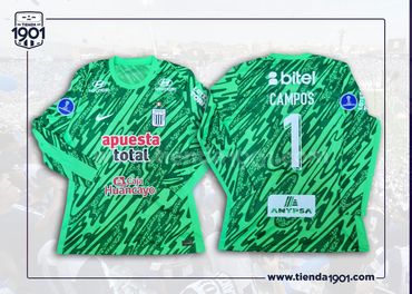 Camiseta Arquero 2025
Modelo Copa Sudamericana
Nike Etiqueta Dorada
Talla XL
#1 Angelo Campos
Precio