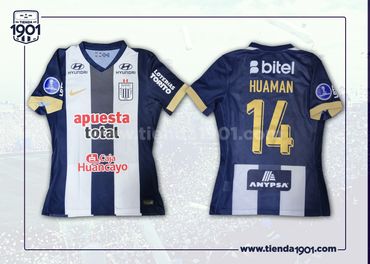 Camiseta Alianza Lima 2025
Modelo Copa Sudamericana
Nike Etiqueta Dorada
Talla M
#14 Marco Huamán
Pr