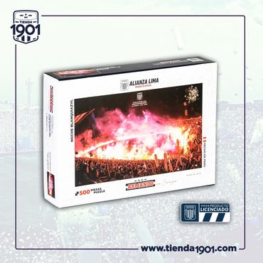 ROMPECABEZAS
MODELO NOCHE BLANQUIAZUL
Producto Oficial Alianza Lima
500 Piezas
Precio s/.70
