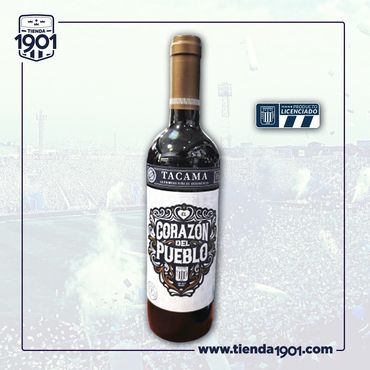 VINO TACAMA ALIANZA LIMA
EL CORAZÓN DEL PUEBLO
Vino Tinto Malbec
750ml
Precio s/. 45