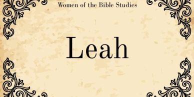 Title card for a Bible study on Leah.