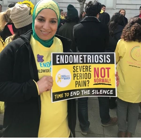 Dr. Orady  at Endometriosis March day in san francisco