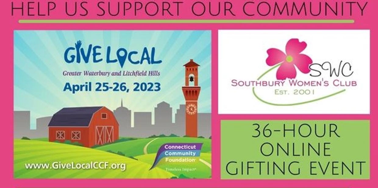 Help Southbury Women's Club  support our community, 36-hour online gifting event. 