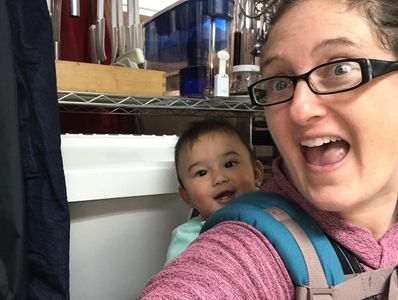 "Bring your daughter day" Nima's early days in the kitchen on Chef Liz's back