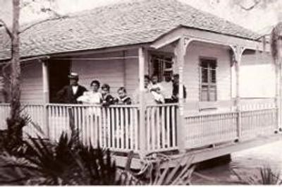 This is picture of the houseboat that I have grew up in.