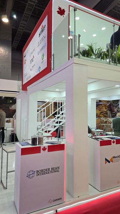 Canadian trade show booth.